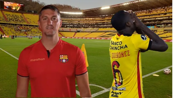 Germán Corengia en el Estadio Monumental (Foto tomada de: Barceloan SC/API)