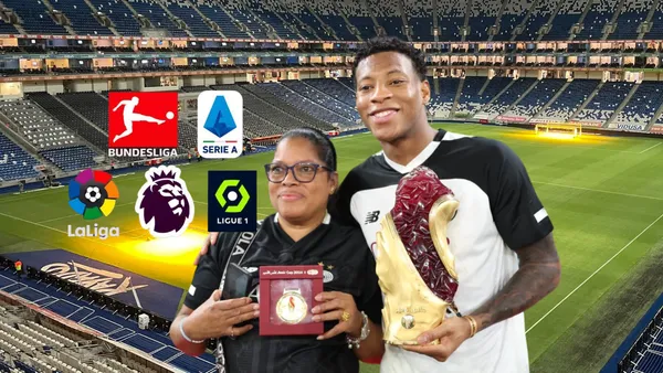 Gonzalo Plata con el trofeo de campeón, ligas de Europa. Foto tomada de: Al Sadd