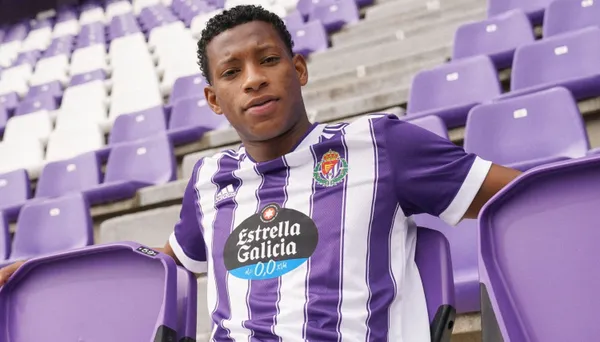 Gonzalo Plata está haciendo méritos para ganarse a la hinchada del Real Valladolid
