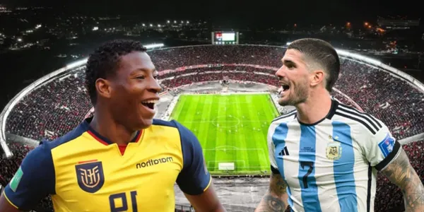 Gonzalo Plata sacó de sus casillas a Rodrigo De Paul en el primer tiempo