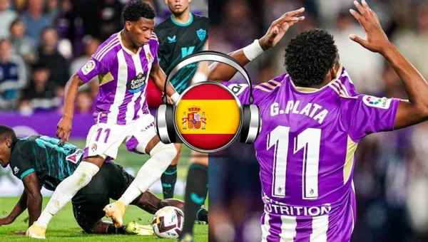 Gonzalo Plata volvió a jugar en el Valladolid luego de un largo tiempo de espera y así reaccionó la radio española