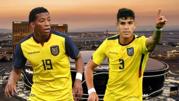 Gonzalo Plata y Piero Hincapié (Foto tomada de: Architectural/FEF/La Tri)