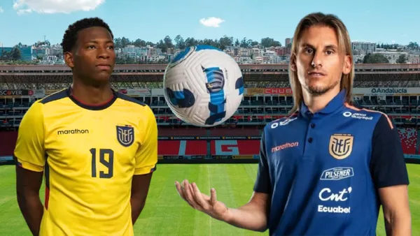 Gonzalo Plata y Sebastián Beccacece (Foto tomada de: Liga de Quito/Gonzalo Plata/La Tri)