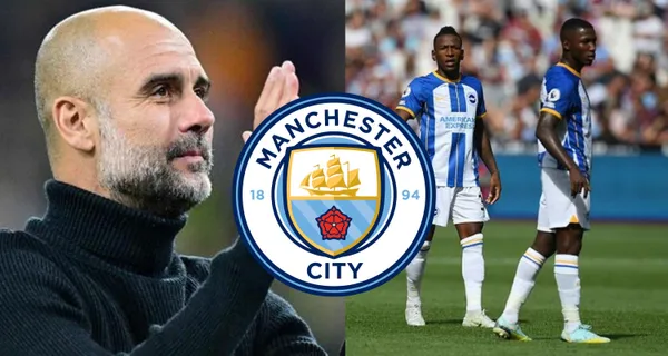 Guardiola sonríe por la victoria que consiguieron Moisés Caicedo y Pervis Estupiñán