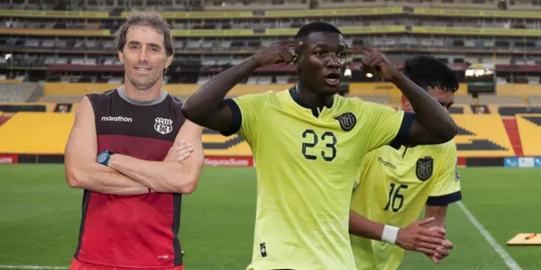 Guillermo Almada como DT de Barcelona SC y jugadores de Ecuador (Fuente: El Comercio / El Expreso)