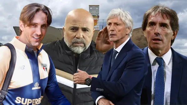 Guillermo Almada, Jorge Sampaoli, José Pékerman y Luis Zubeldía (Foto tomada de: Primicias/São Paulo/AFP/MexSport/LAPRESSE)