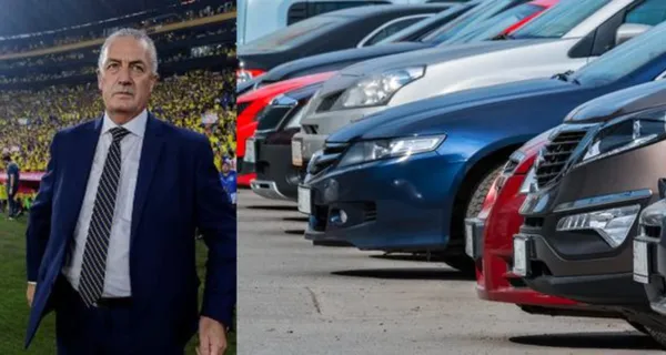 Gustavo Alfaro apareció en el auto que lo transporta a mirar los partidos en el fútbol ecuatoriano