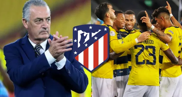 Gustavo Alfaro sonríe porque hay un elemento que la está rompiendo en Europa. Esta vez frenó al Atlético Madrid y lo podría ocupar en la Selección Ecuatoriana