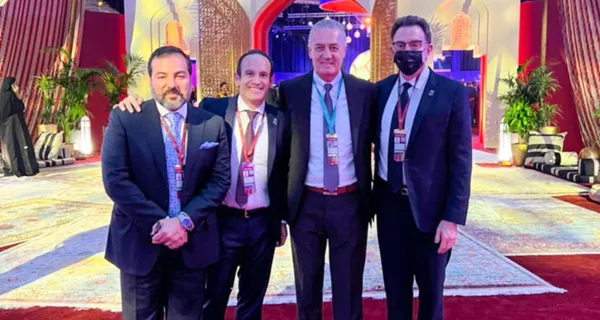 Gustavo Alfaro viajó hasta Qatar para ser parte del sorteo del Mundial y fue entrevistado