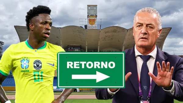 Gustavo Alfaro y Vinicius Junior (Foto tomada de: Primicias/EFE/TUDN/DeConceptos)