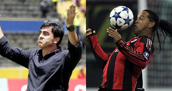 Gustavo Quinteros, que fue entrenador de Emelec y la Selección Ecuatoriana, mostró el talento que tiene con el balón