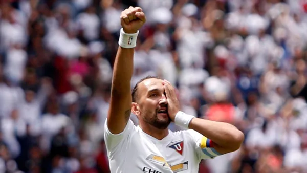 Hernán Barcos en Liga de Quito / Foto tomada de: Metro Ecuador