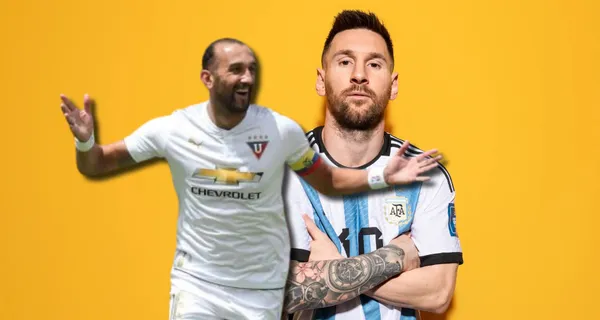 Hernán Barcos y Lionel Messi / Foto: Olé