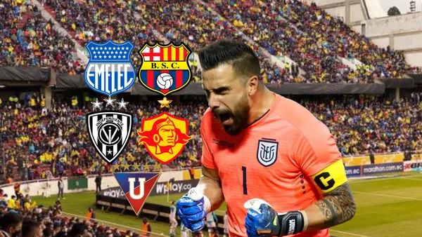 Hernán Galíndez, escudos equipos Ecuador. Foto tomada de: API/PESLogos