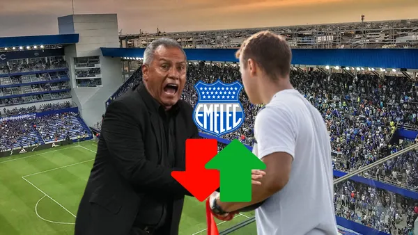 Hernán Torres gritando, nuevo DT para Emelec. Foto tomada de: Emelec