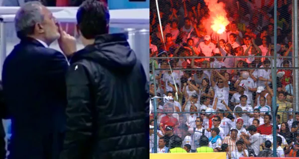 Hincha de Liga de Quito insultó al entrenador Pablo Marini en la Noche Blanca y hace pensar que le puede caer una sanción