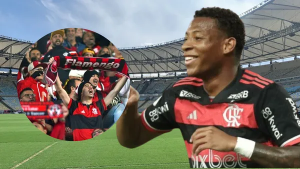 Hinchas de Flamengo y Gonzalo Plata (Foto tomada de: El Universo/Flamengo)