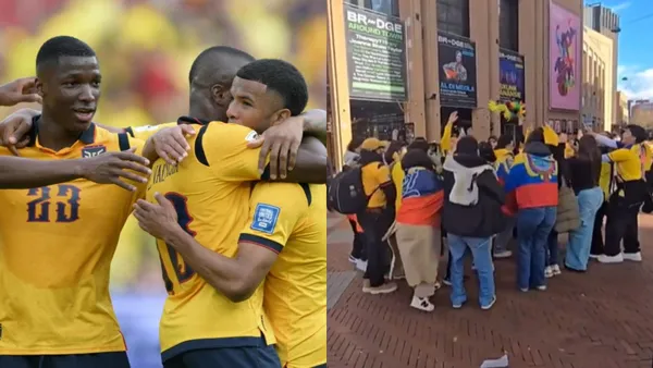 Hinchas ecuatorianos pusieron la fiesta en la previa del duelo contra los holandeses