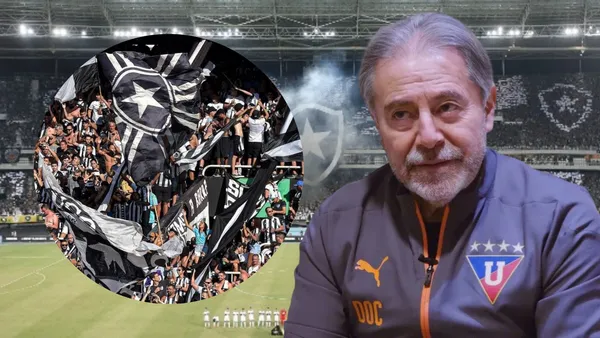 Isaac Álvarez en el Estadio Olímpico Nilton Santos (Foto tomada de: UOL/La Red/Barra Brava)