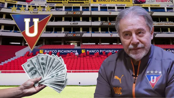 Isaac Álvarez en el Estadio Rodrigo Paz Delgado (Foto tomada de: Liga de Quito/La Red/Metro/Wikipedia)