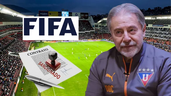 Isaac Álvarez en el Estadio Rodrigo Paz Delgado (Foto tomada de: Primicias/La Red/Wikipedia/Juicios)