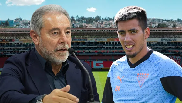 Isaac Álvarez y Andrés Zanini (Foto tomada de: Liga de Quito)