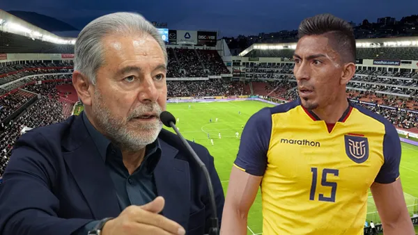 Isaac Álvarez y Ángel Mena (Foto tomada de: Primicias/La Tri/Wikipedia)