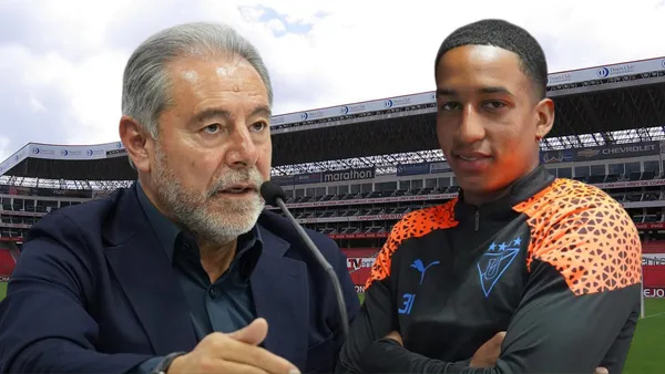 Isaac Álvarez y Daniel de la Cruz (Foto tomada de: Wikipedia/Primicias/Liga de Quito)