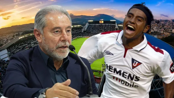 Isaac Álvarez y Franklin Salas (Foto tomada de: Liga de Quito/API)