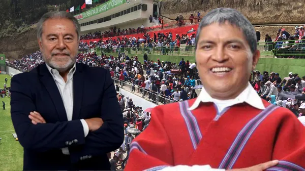 Isaac Álvarez y Luis Alfonso Chango en Echaleche (Foto tomada de: Wikipedia/Primicias)