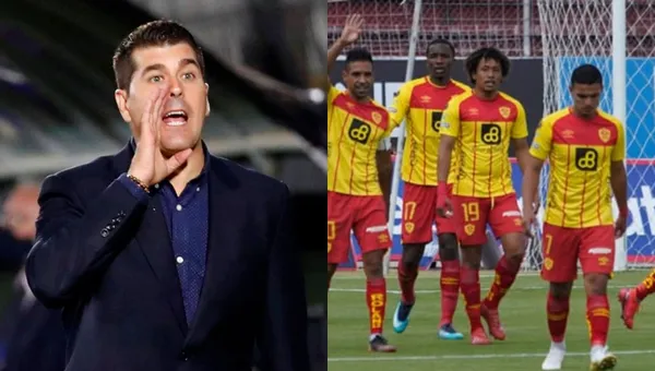 Ismael Rescalvo habló luego del partido contra Aucas en el estadio Gonzalo Pozo Ripalda