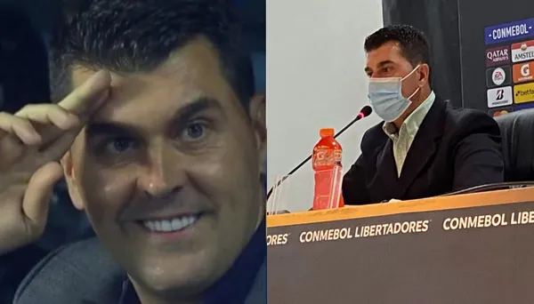 Ismael Rescalvo habló en las rueda de prensa y prácticamente se dio por vencido en la Copa Libertadores