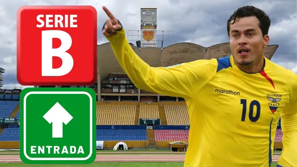 Iván Kaviedes en el Estadio Olímpico Atahualpa (Foto tomada de: Primicias/El Universo/Wikipedia/Oficce)