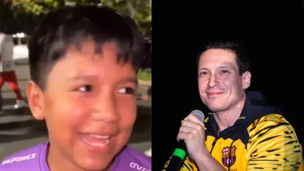 Iván Triviño estuvo con el niño que se hizo viral al decir que mejor se hacía hincha de los albos