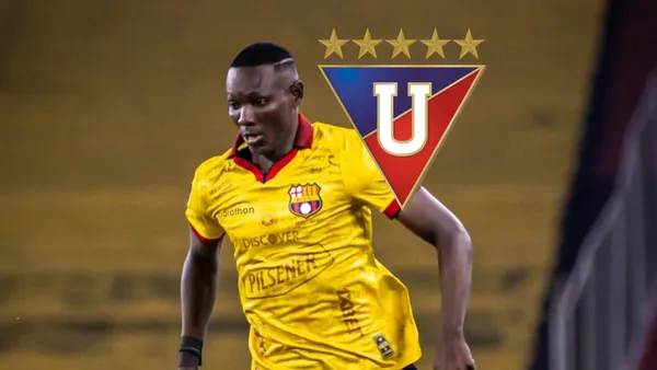 Janner Corozo-Liga de Quito-Barcelona SC / Foto: API