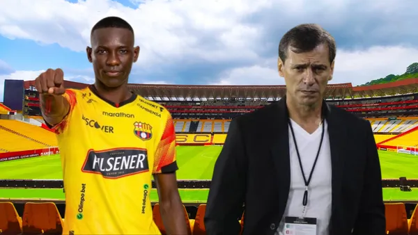 Janner Corozo y Fabián Bustos (Foto tomada de: Barcelona SC/Janner Corozo/API)