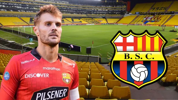 Javier Burrai en el Estadio Monumental de Guayaquil (Foto tomada de: La Hora/Barcelona SC/Wikipedia)