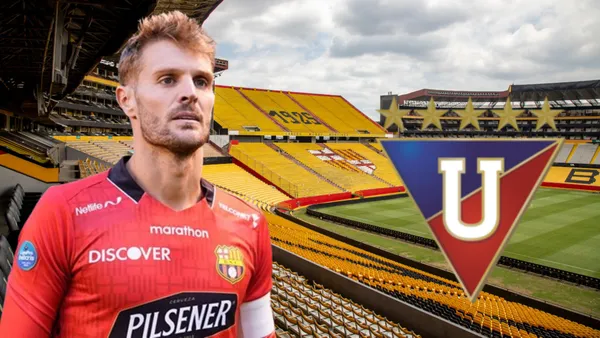 Javier Burrai en el Estadio Monumental (Foto tomada de: Primicias/API/Wikiepdia)
