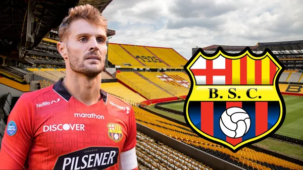 Javier Burrai en el Estadio Monumental (Foto tomada de: Primicias/API/Wikipedia)