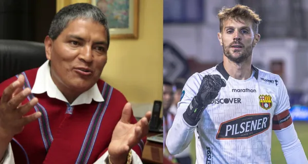 Javier Burrai le entregó un regalo a Luis Chango en la “tarde del ponchito”