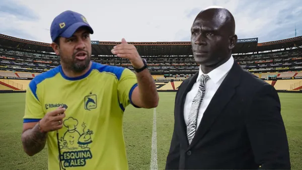 Javier Carvajal y Segundo Alejandro Castillo (Foto tomada de: Alcaldía de Guayaquil/API/Delfín)