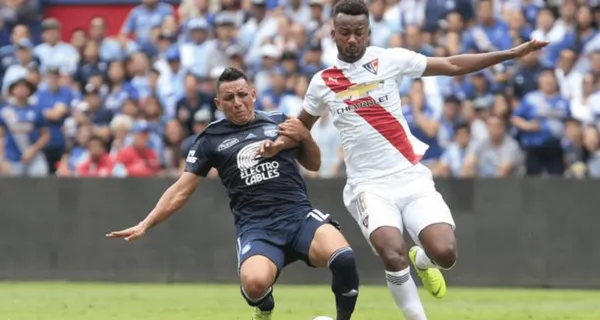 Jefferson Orejuela estuvo presente en el partido entre Liga de Quito ante Aucas en el Rodrigo Paz Delgado