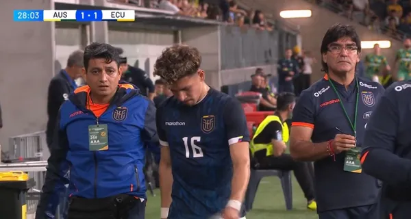 Jeremy Sarmiento se lesionó en el partido contra Australia y no hay buenas noticias
