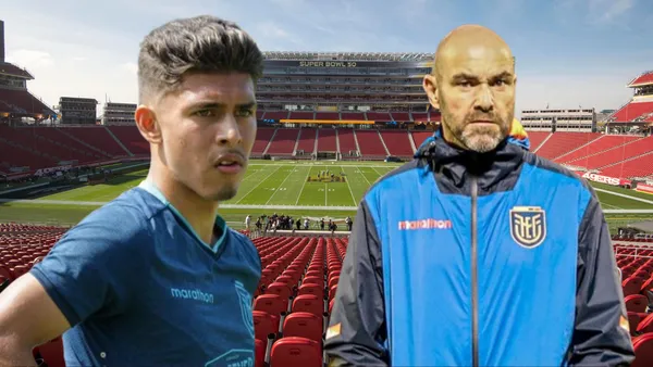 Jeremy Sarmiento y Félix Sánchez (Foto tomada de: USA Today/La Tri)