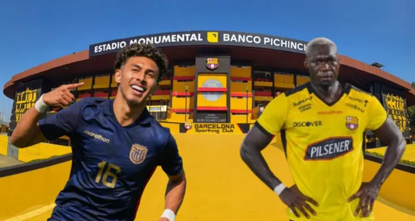 Jeremy Ssrmiento y Felipe Caicedo / Foto de: El Futbolero Ecuador