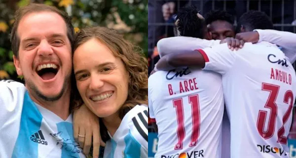 Jero Freixas estuvo de visita en el complejo y estadio de Liga de Quito. Con Adrián Gabbarini fue con quien más compartió y le hizo una promesa al regresar a Ecuador