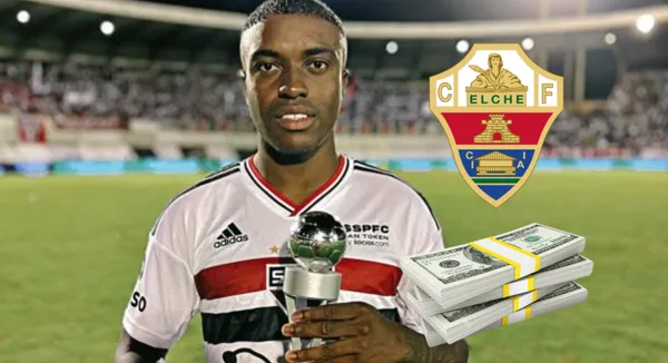 Jhegson Méndez con la camiseta del Sao Paulo.