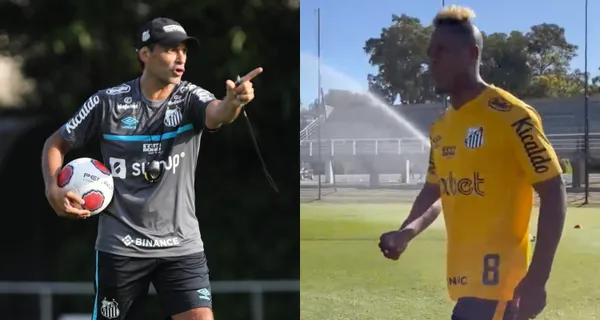 Jhojan Julio aterrizó en tierras brasileñas para unirse a los trabajos de Santos donde está Fabián Bustos