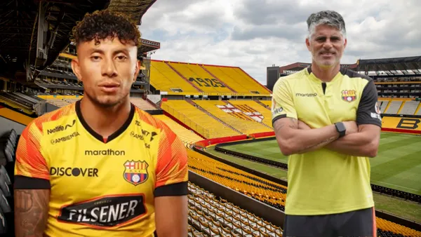 Joao Rojas casi sale lesionado y el VAR ni revisó la jugada (Foto tomada de: Primicias/Barcelona SC)