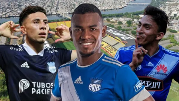 Joao Rojas, Dixon Arroyo y Ángel Mena en el Estadio Monumental (Foto tomada de: Expreso/API)